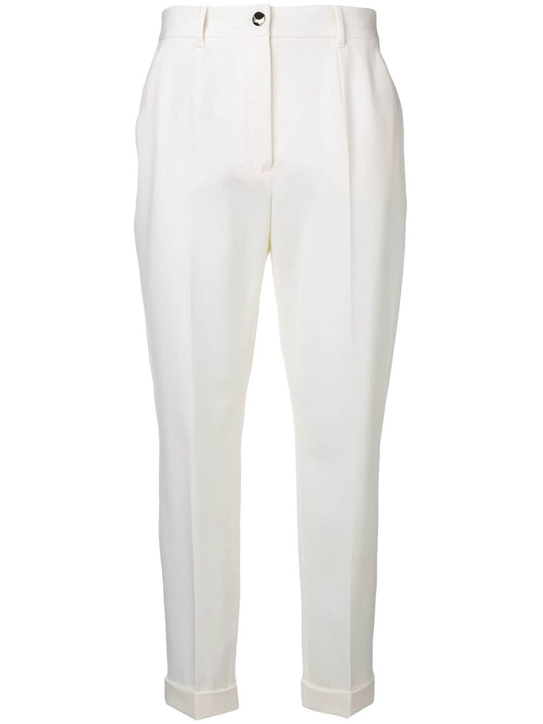 tailored slim-fit trousers