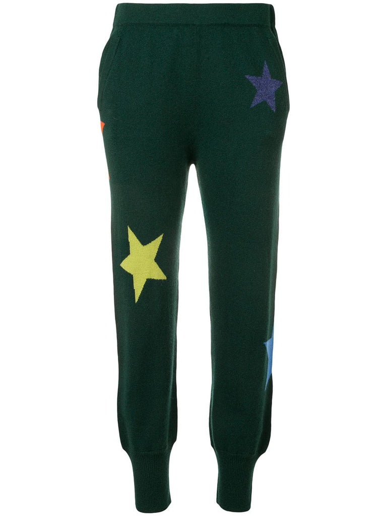 knitted star track pants