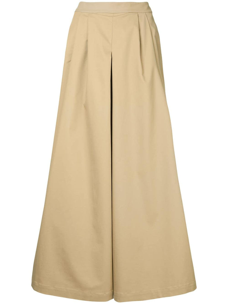 cropped wide-leg trousers