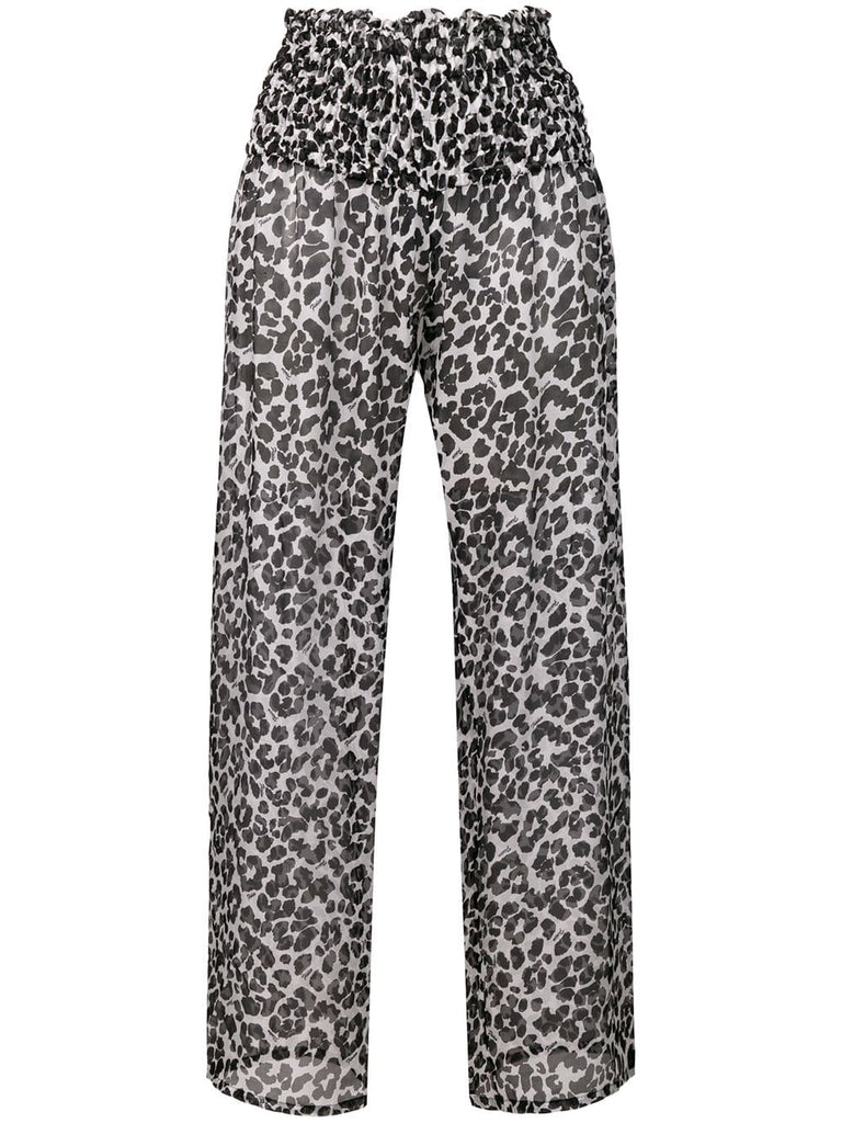 leopard print palazzo pants