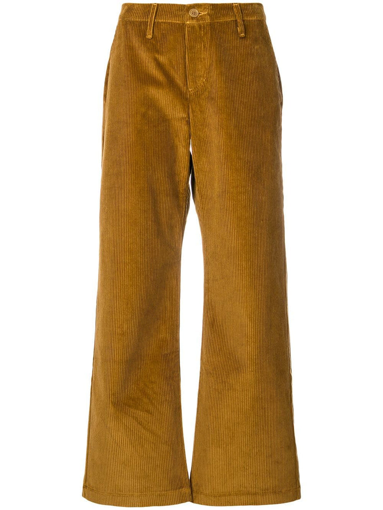 corduroy wide leg trousers