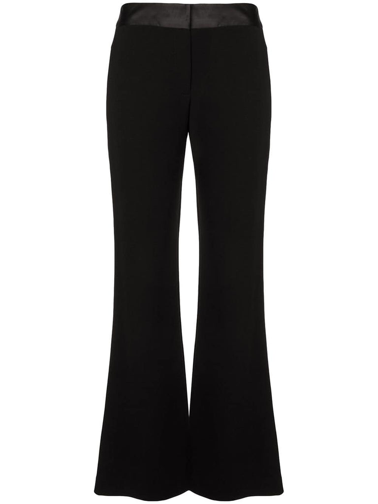 flared tailored trousers