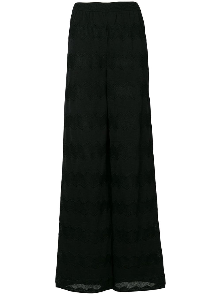 embroidered palazzo trousers