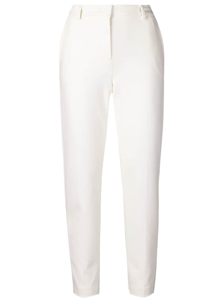 slim-fit high-waist trousers