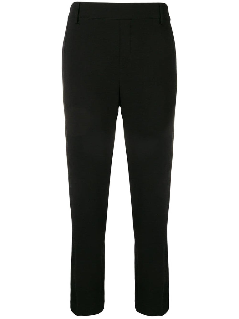 cropped slim fit trousers