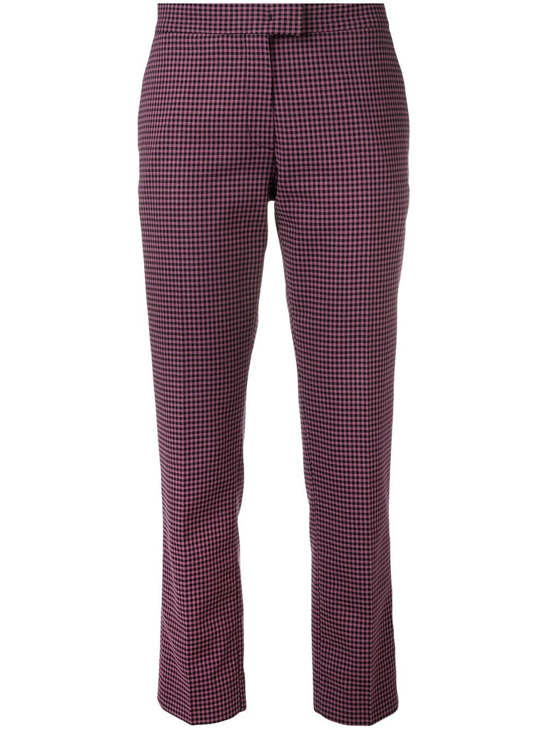 vichy checked trousers