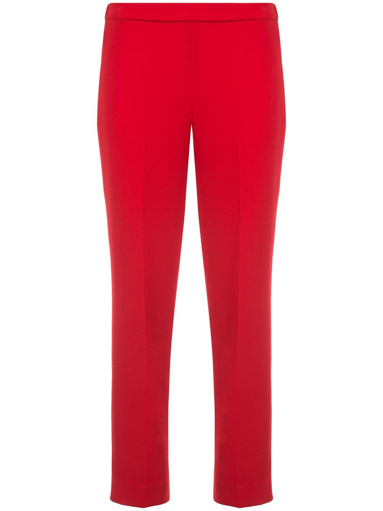 cropped pull-on trousers