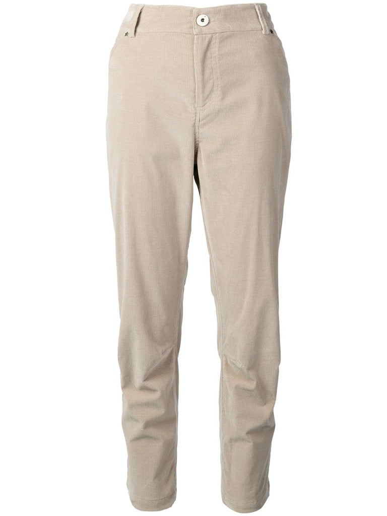 cropped corduroy trousers