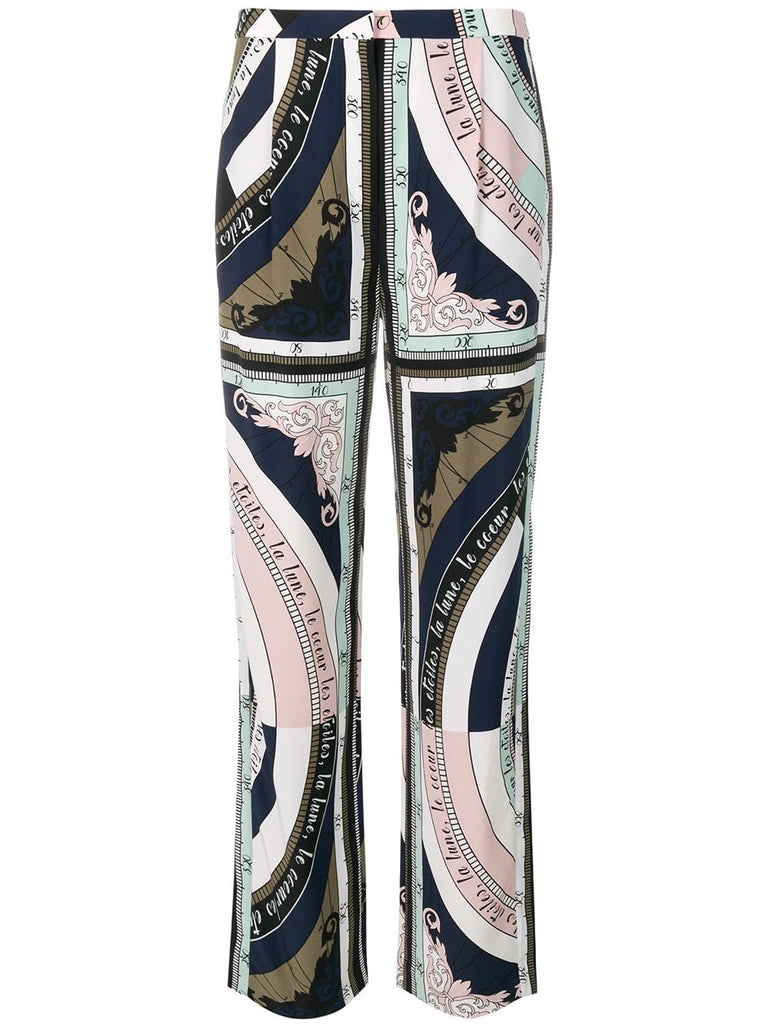 constellation printed trousers