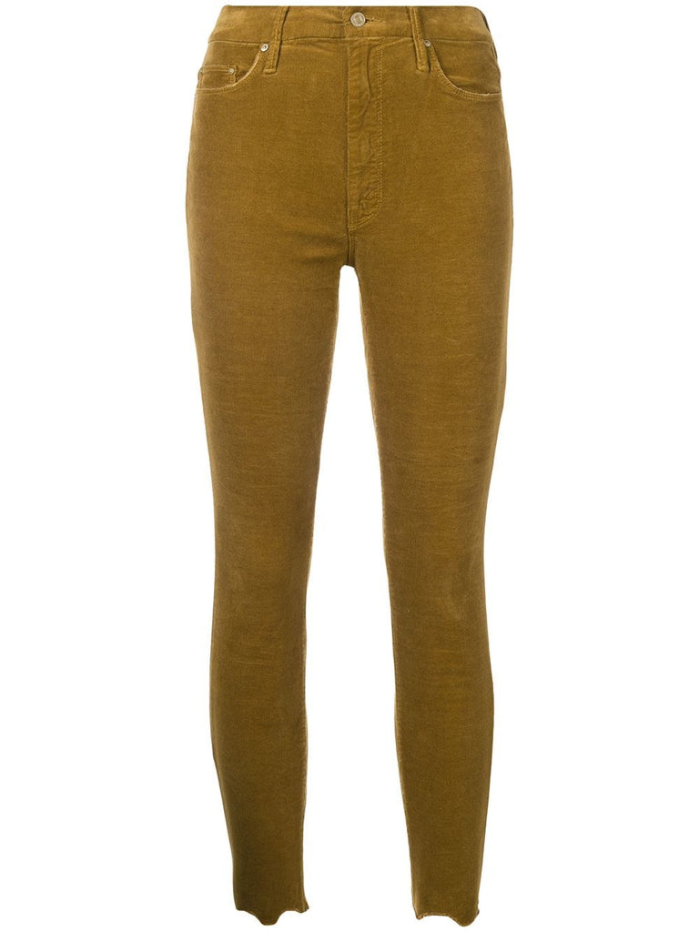 high waisted skinny trousers