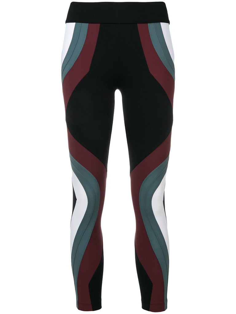 colour block paneled leggings