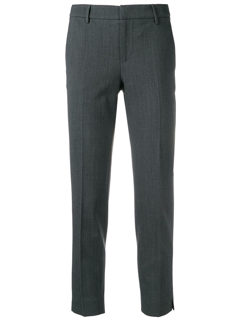 plain tailored suit trousers