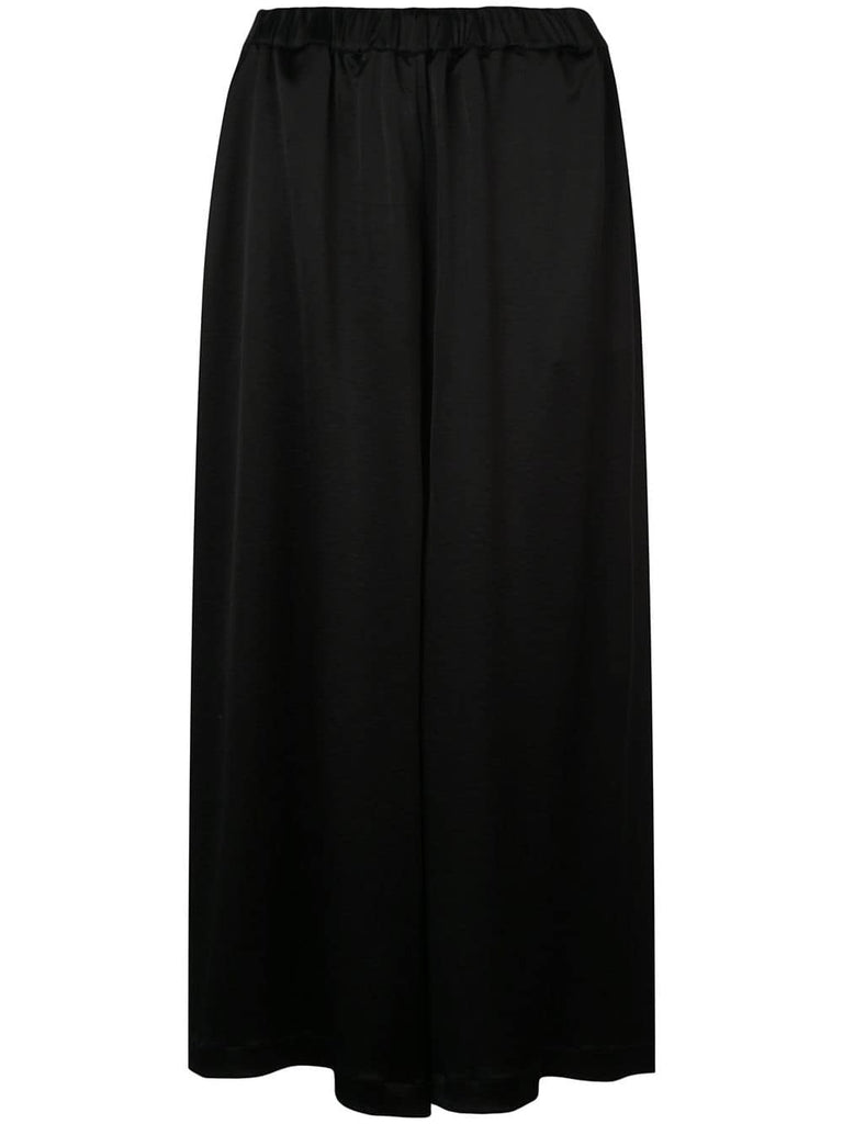 Noire palazzo pants