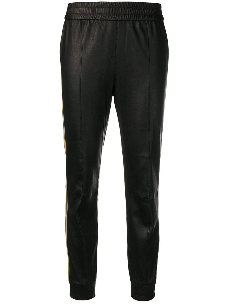 fitted tapered trousers