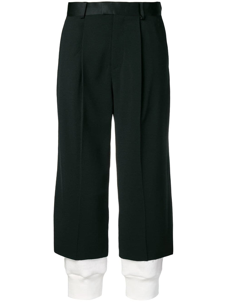 double layer effect trousers