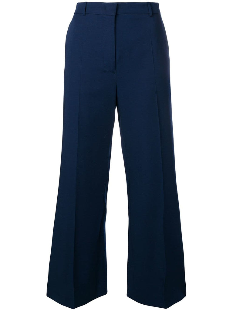 flared high waisted trousers