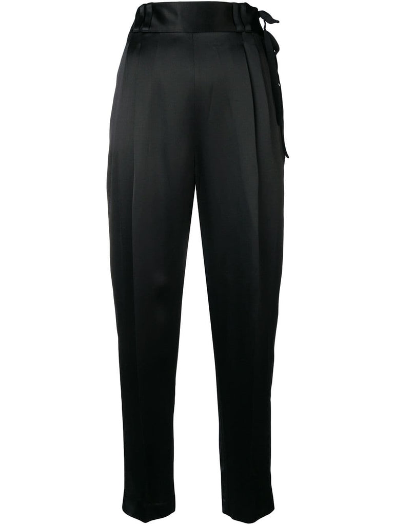 high-waist tailored trousers