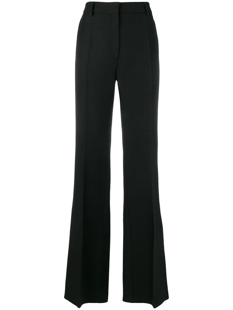 tailored straight-leg trousers