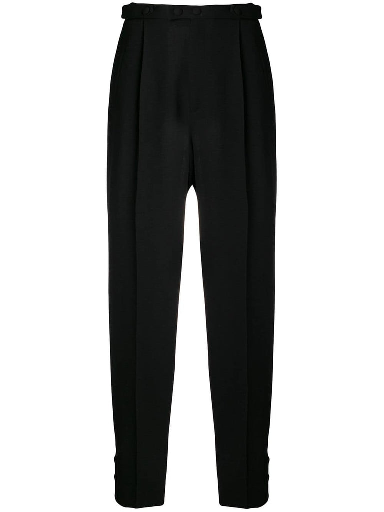 tailored button detailed trousers