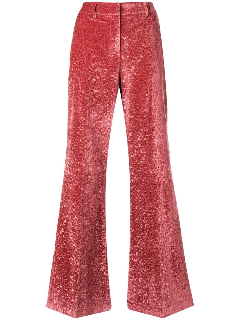 flared tailored trousers