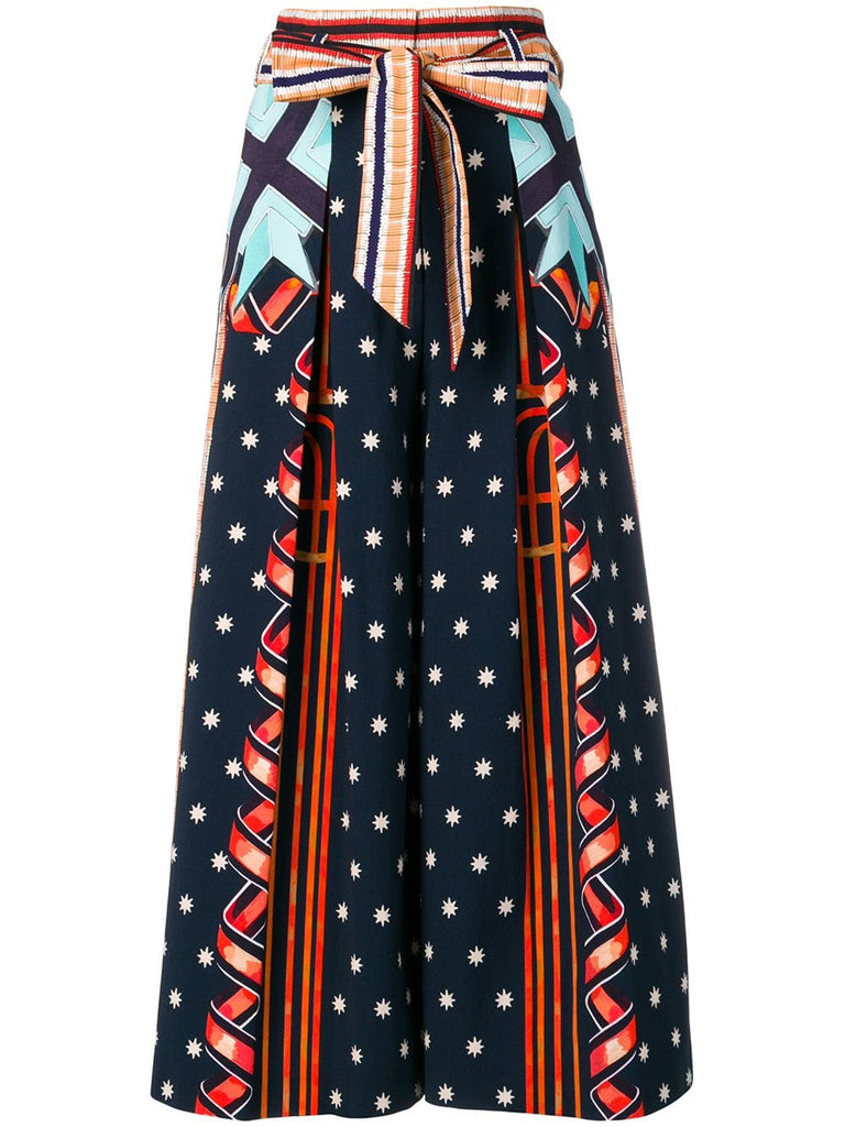 multi-print culottes