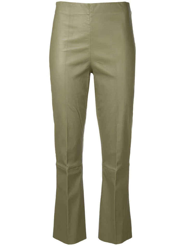 Florentina stretch-fit leather trousers