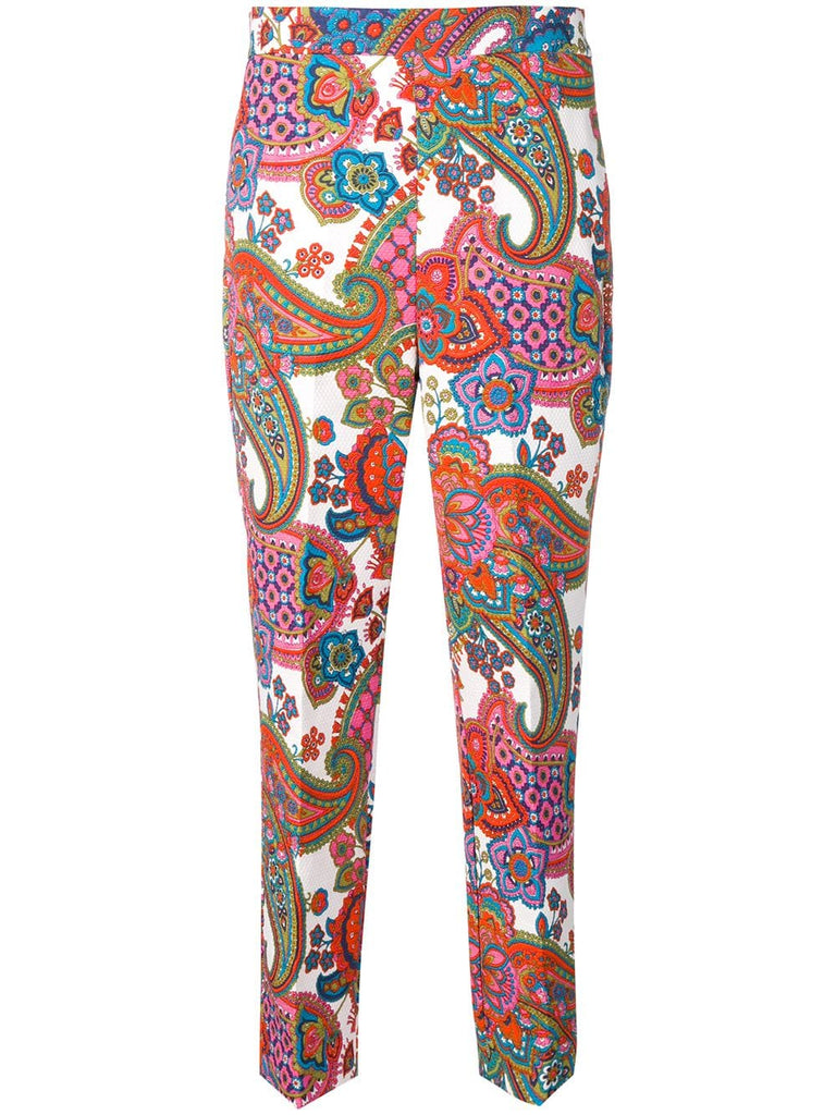 printed tailored trousers