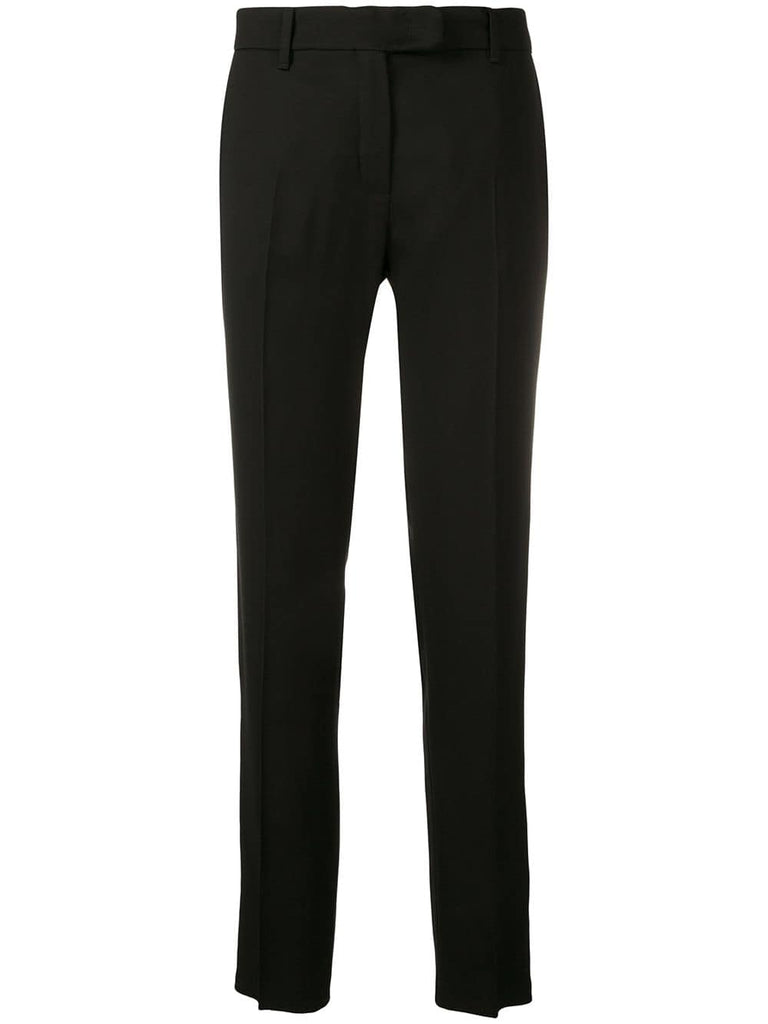 pleated tailored trousers