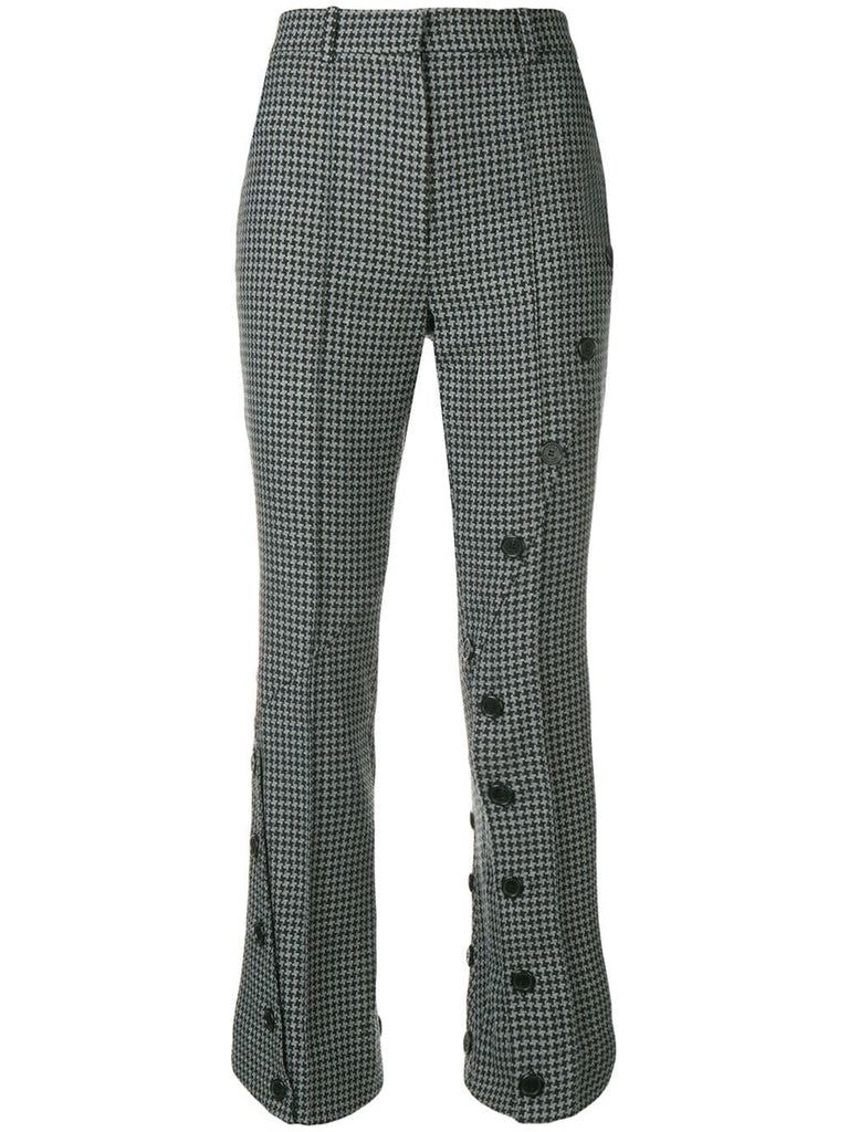 split cuff herringbon trousers