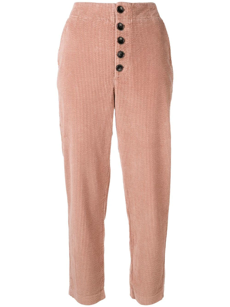 Patt corduroy tapered trousers