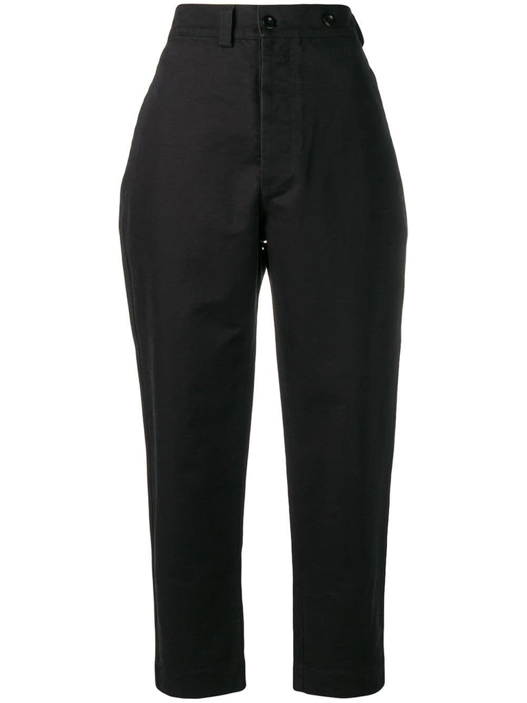 tapered fit trousers