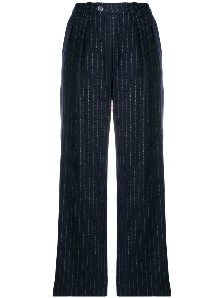 pinstriped culottes