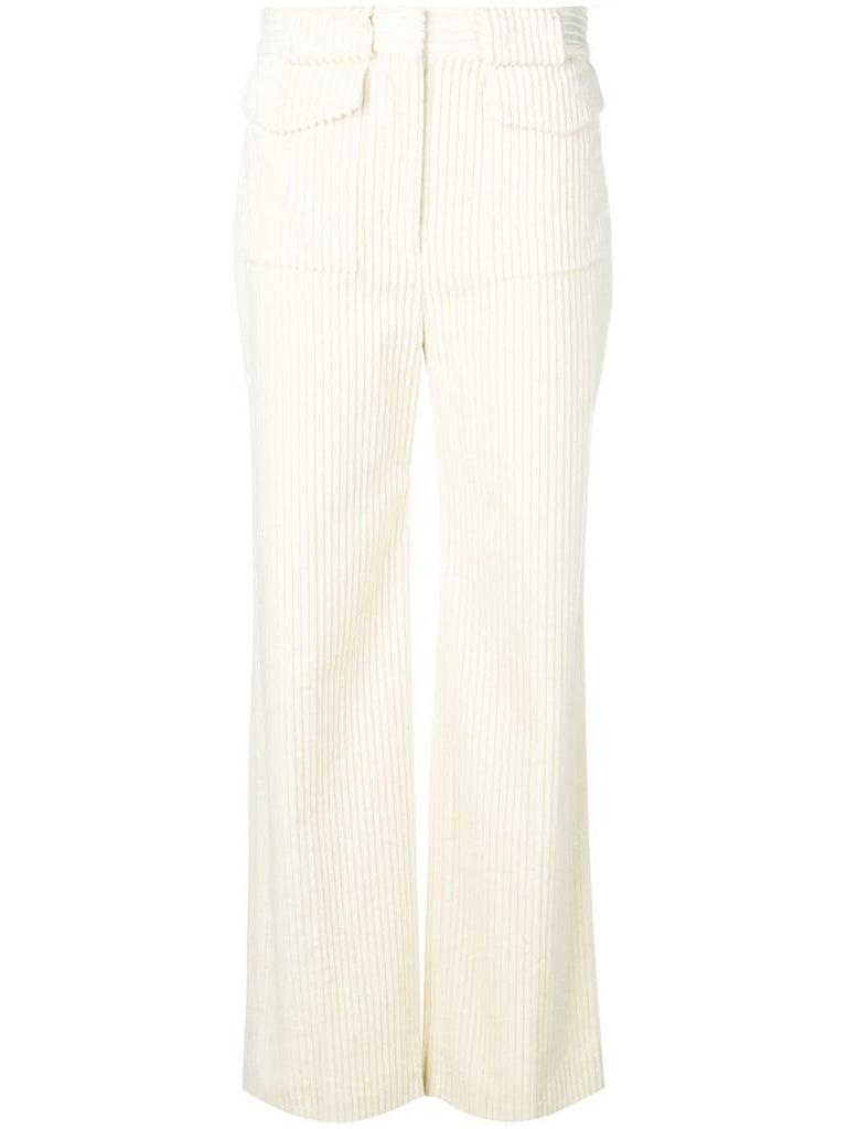 corduroy high-waisted trousers