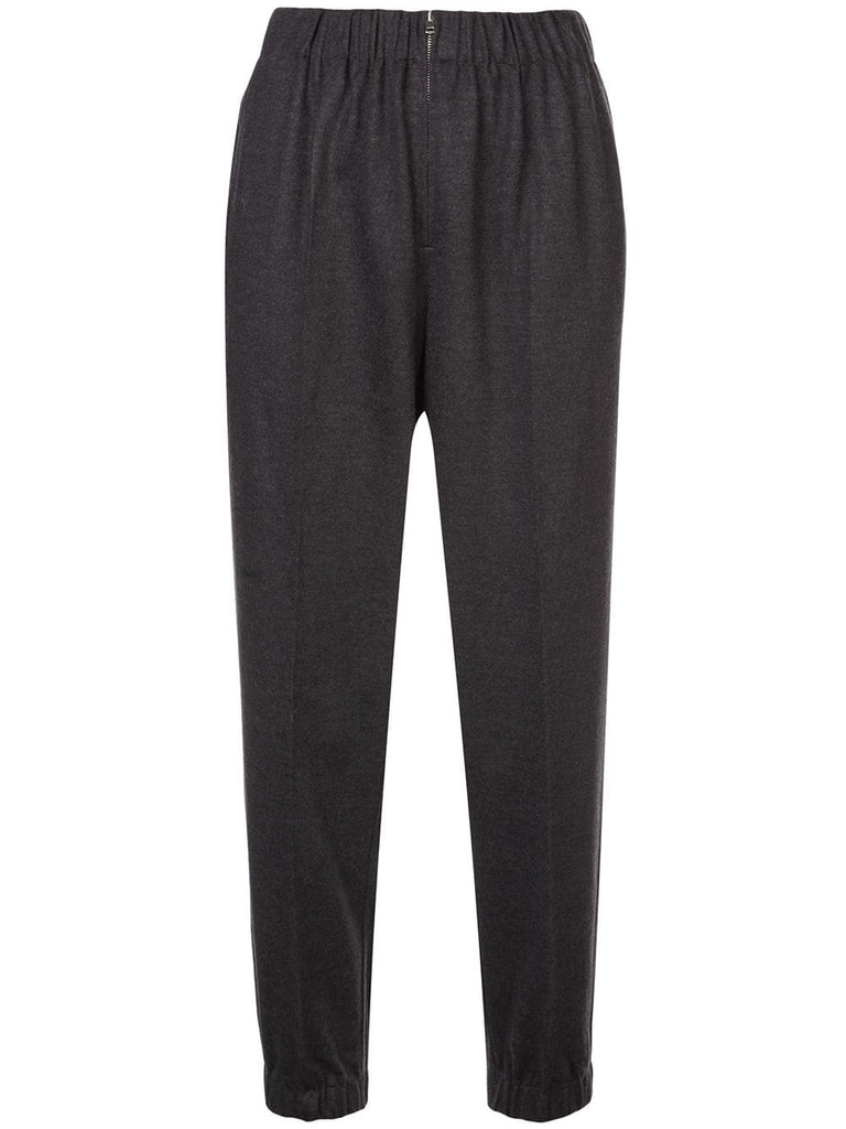 tapered wool trousers