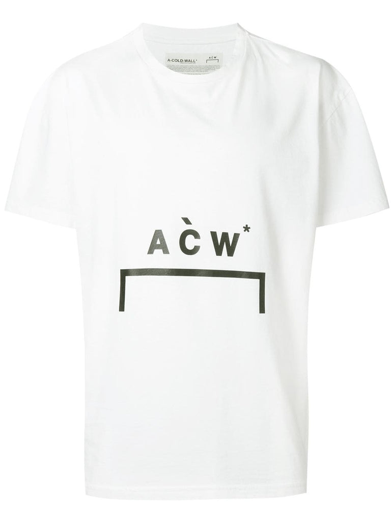 bracket logo printed cotton t-shirt