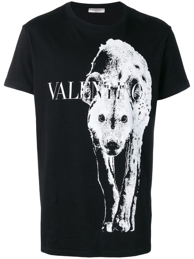 wild dog print T-shirt