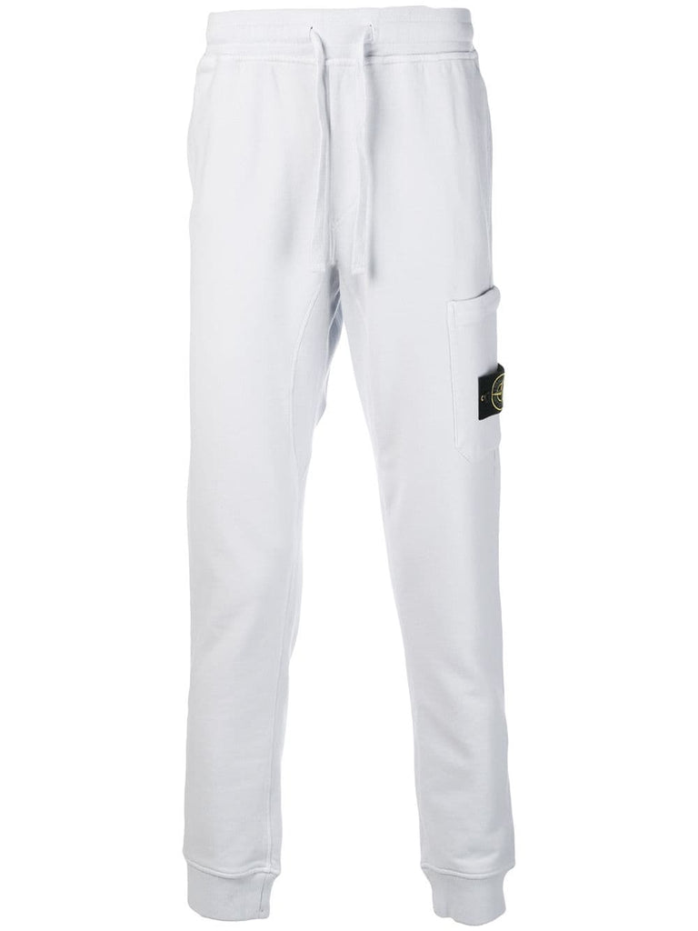 logo pocket track pants