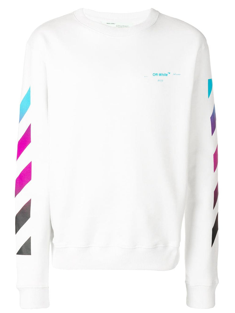 contrast logo sweatshirt