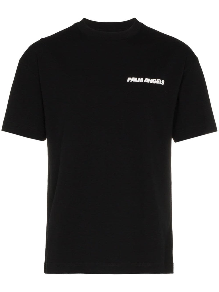 Palm Car Crash' and logo printed t-shirt