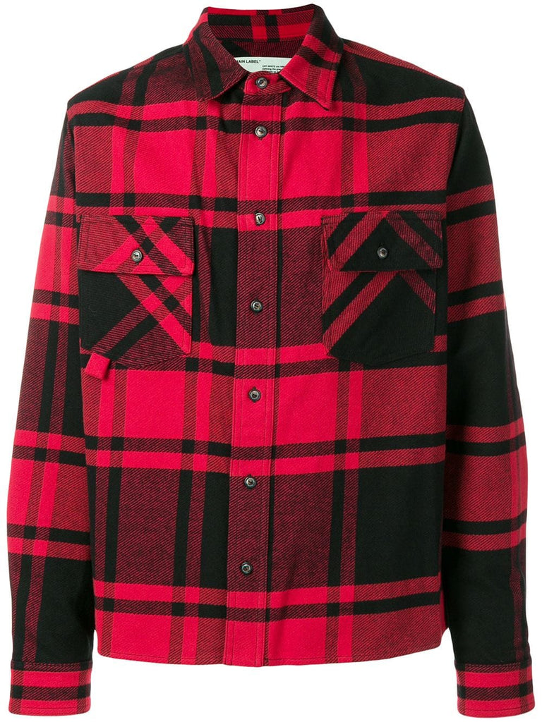 stencil plaid flannel shirt