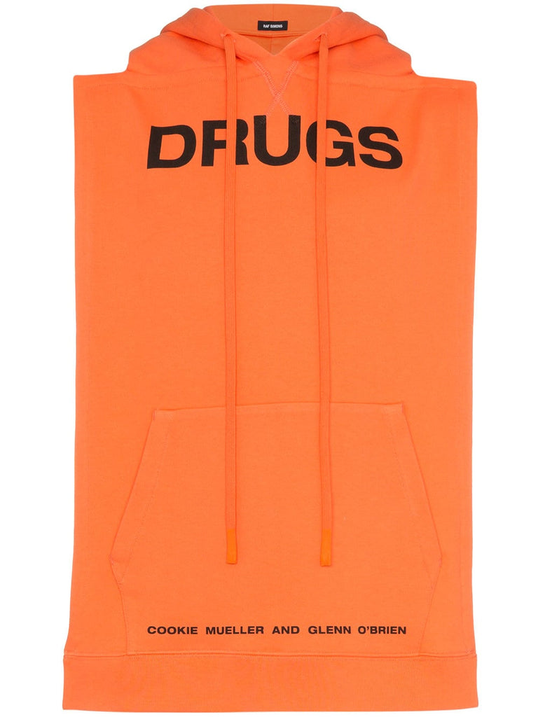 Drugs sleeveless hoodie