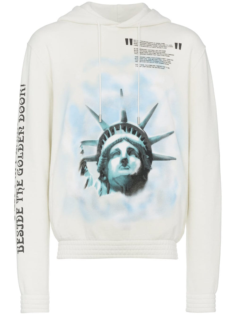 Liberty-print cotton hoodie