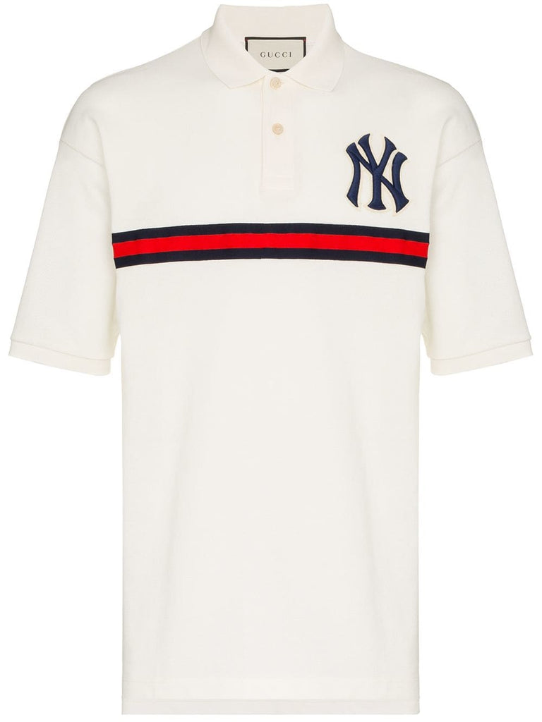 New York Badge Cotton Polo Shirt