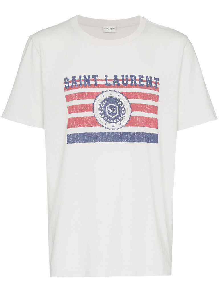 saint laurent university logo t-shirt