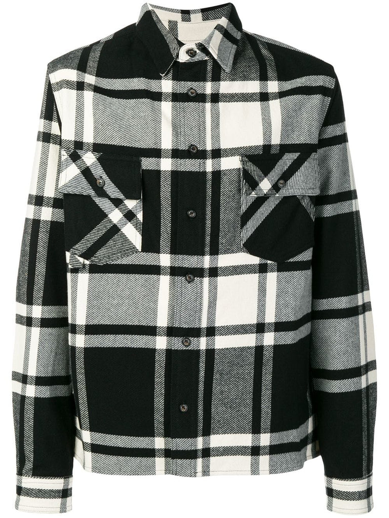 stencil plaid flannel shirt