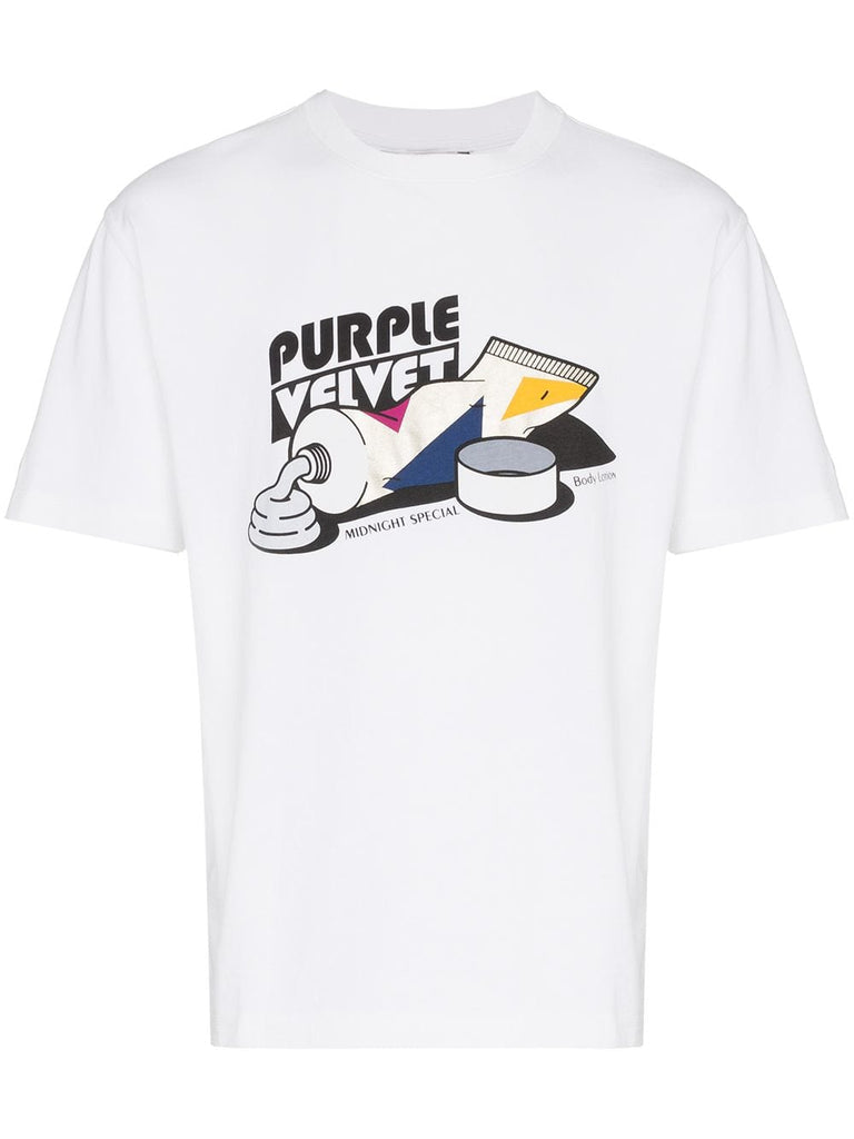 smith purple velvet t shirt