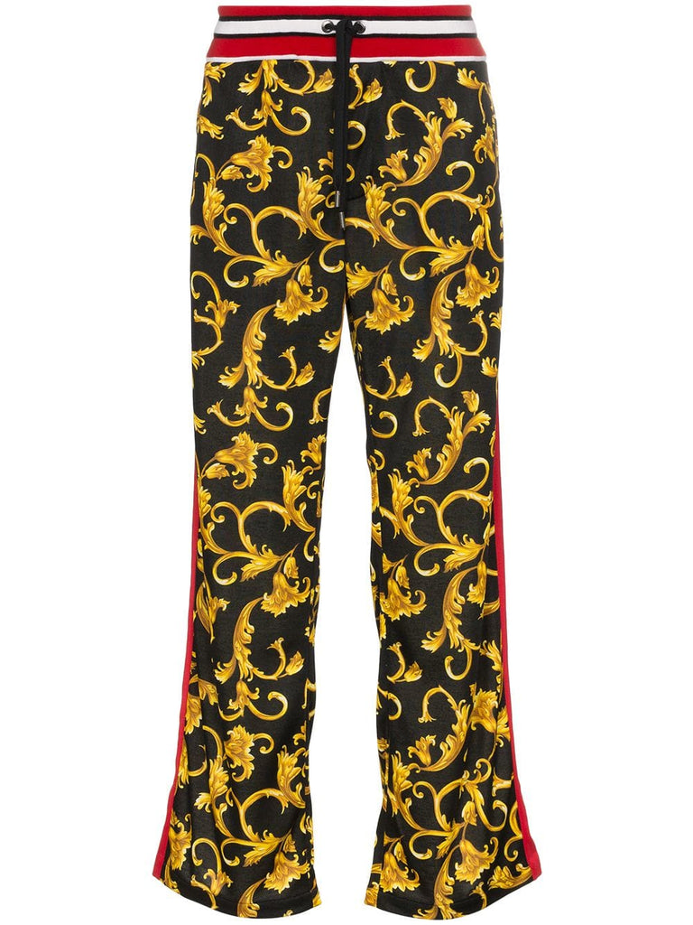 baroque print trousers