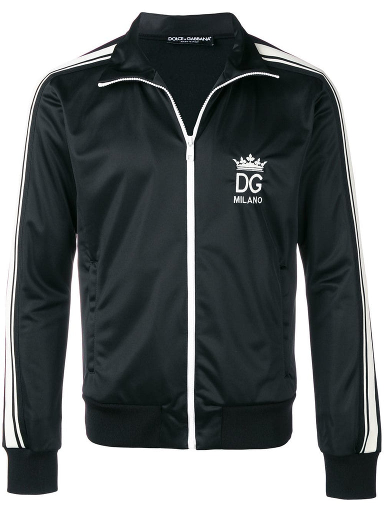 logo embroidered sports jacket