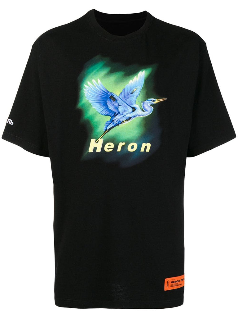 Heron print t-shirt