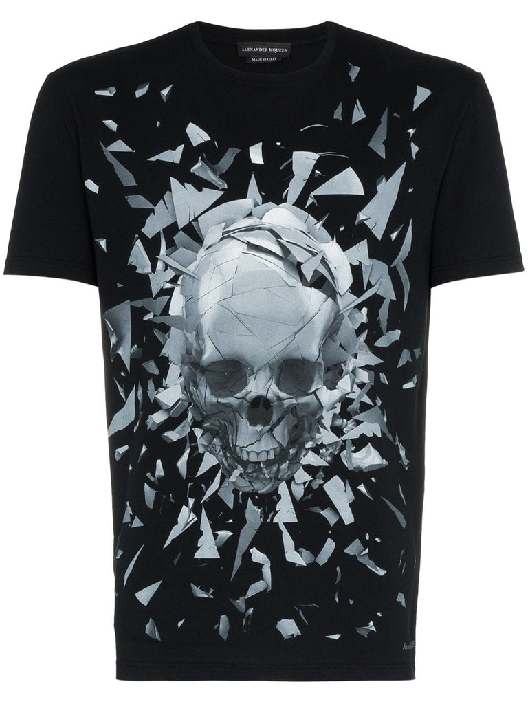 skull print graphic T-shirt